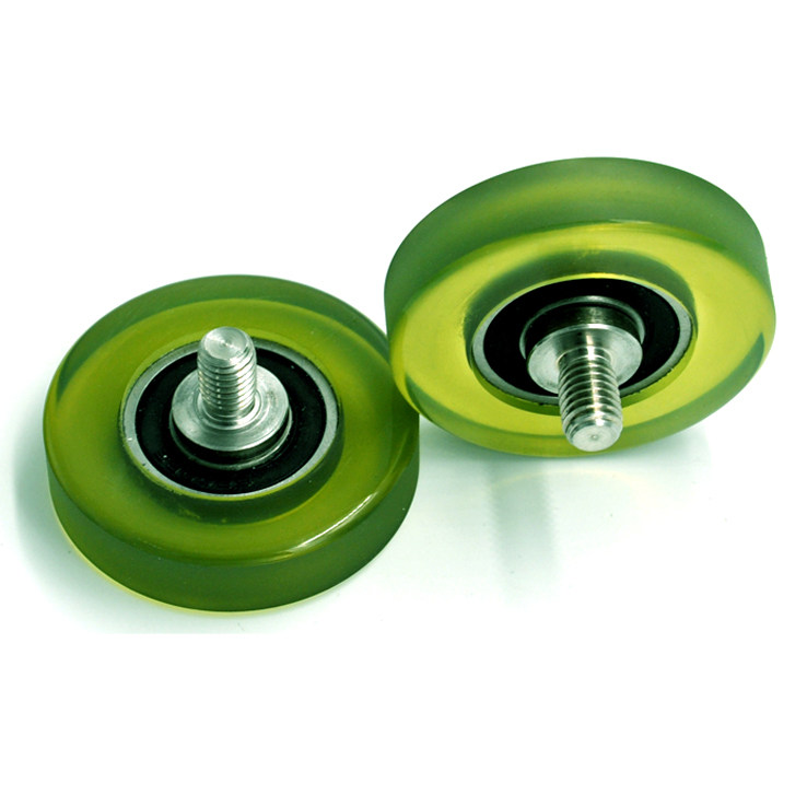 PU620050-12C2L12M8 polyurethane pulley wheels with Screw bearing 6200-2RS